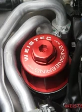 Weistec M157|M278 Red Billet Oil Filter Cap Mercedes-Benz                                     - 01-157-02062-4 - Image 4