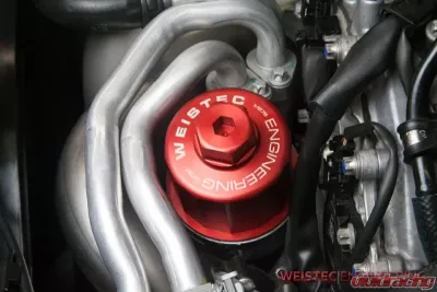 Weistec M157|M278 Red Billet Oil Filter Cap Mercedes-Benz - 01-157-02062-4