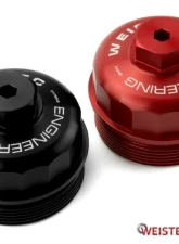 Weistec S55 Red Billet Oil Filter Cap BMW F80 M3 | F82/F83 M4 2014-2017                                     - 01-555-02060-4 - Image 3