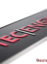 Weistec European License Plate                                     - 04-000-00035-2 - Image 2