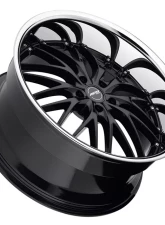 MRR GT1 Wheel 22x10.5 Black Machine Lip                                     - GT0122A55xx24BK - Image 2