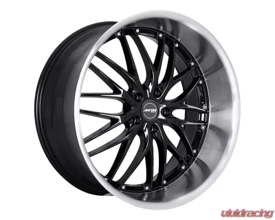 MRR GT1 Wheel 18x8.5 Black Machine Lip - GT0118855xx20BK