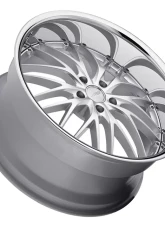 MRR GT1 Wheel 22x10.5 Hyper Silver Machine Lip                                     - GT0122A55xx24HS - Image 2