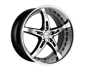 MRR GT5 Wheel 19x8.5 5x108 35mm Black Machine Face Lip