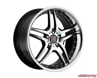 MRR RW2 Wheel 18x8 Black Chrome Lip - RW0218805xx25BK