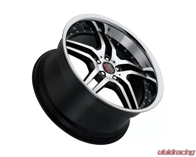 MRR RW2 Wheel 18x9 5x112 40mm Black Chrome Lip - RW0218905xx25BK-51240