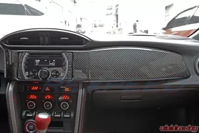 Rexpeed Carbon Fiber Radio|Dash Trim RHD Toyota|Subaru(FRS|BRZ) - FR17R