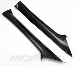 Rexpeed Carbon Fiber A-Pillar Trim Covers Subaru STI(VAB)