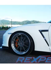 Rexpeed Gloss Carbon Fiber Fender GT-R Logo Cover Nissan GT-R(R35)                                     - N03 - Image 3