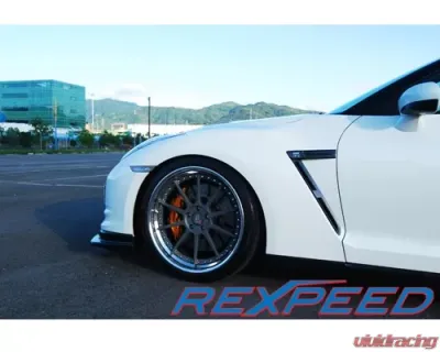 Rexpeed Gloss Carbon Fiber Fender GT-R Logo Cover Nissan GT-R(R35) - N03