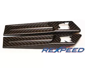 Rexpeed Matte Carbon Fiber Fender GT-R Logo Cover Nissan GT-R(R35)
