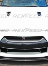 Rexpeed TS-Style Carbon Fiber Front Lip Spoiler Nissan GT-R(R35)                                     - N08 - Image 2