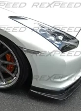 Rexpeed TS-Style Carbon Fiber Front Lip Spoiler Nissan GT-R(R35)                                     - N08 - Image 4