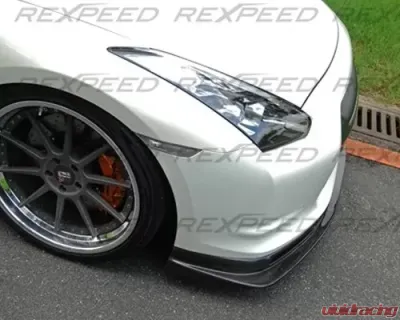 Rexpeed TS-Style Carbon Fiber Front Lip Spoiler Nissan GT-R(R35) - N08