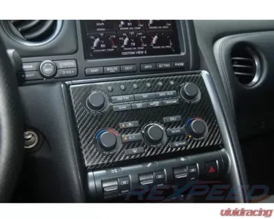 Rexpeed Carbon Fiber AC Panel Cover Nissan GT-R(R35) - N28
