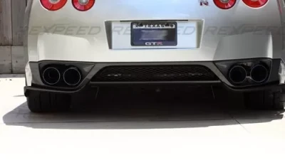 Rexpeed J-Style Carbon Fiber Rear Diffuser Fins Nissan GT-R(R35)                                     - N29 - Image 3