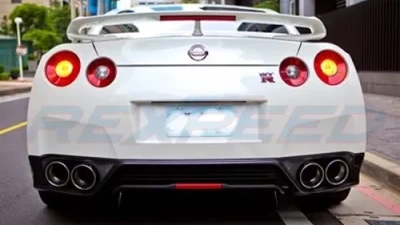 Rexpeed J-Style Carbon Fiber Rear Diffuser Fins Nissan GT-R(R35)                                     - N29 - Image 4
