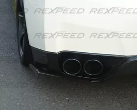 Rexpeed J-Style Carbon Fiber Rear Bumper Extensions Nissan GT-R(R35)