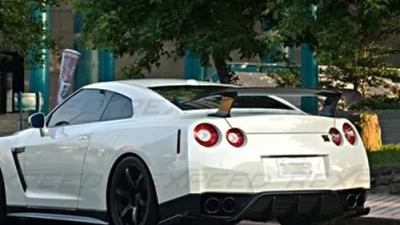 Rexpeed J-Style Carbon Fiber Rear Bumper Extensions Nissan GT-R(R35)                                     - N30 - Image 2