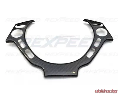 Rexpeed Gloss Dry Carbon Fiber Steering Wheel Cover Nissan GT-R(R35) - N33