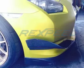 Rexpeed Mines Style Carbon Fiber Canards Nissan GT-R R35