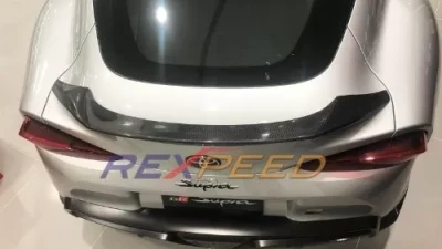 Rexpeed Dry Carbon Spoiler - Matte Toyota Supra A90 2020-2024                                     - TS01M - Image 4