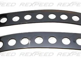 Rexpeed Fiberglass Black Window Vent Mitsubishi EVO 10