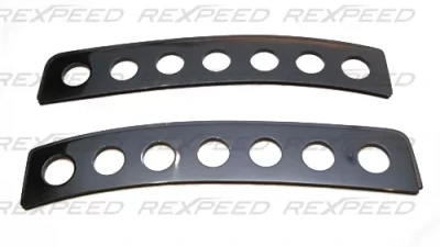 Rexpeed Fiberglass Black Window Vent Mitsubishi EVO 10                                     - R150A - Image 2