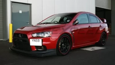 Rexpeed Carbon Fiber Window Vent Mitsubishi EVO 9                                     - R104 - Image 2