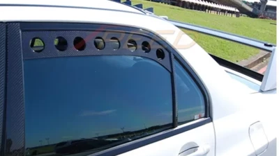Rexpeed Carbon Fiber Window Vent Mitsubishi EVO VIII 2003-2005                                     - R104 - Image 2