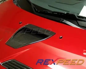 Rexpeed OEM-Style Carbon Fiber Hood Scoop Mitsubishi EVO 10