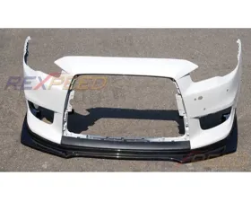 Rexpeed R-Style Carbon Fiber Front Lip Spoiler Mitsubishi EVO 10