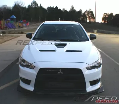Rexpeed R-Style Carbon Fiber Front Lip Spoiler Mitsubishi EVO 10 - R108