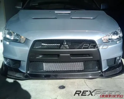 Rexpeed V-Style Carbon Fiber Front Lip Spoiler Mitsubishi EVO 10 - R109