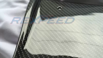 Rexpeed Type-1 Carbon Fiber Side Skirt Extensions Mitsubishi EVO 10                                     - R110C - Image 2