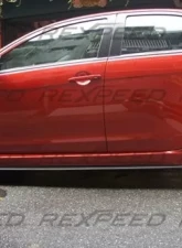 Rexpeed Type-1 Carbon Fiber Side Skirt Extensions Mitsubishi EVO 10                                     - R110C - Image 3