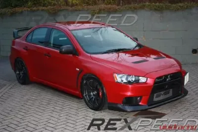Rexpeed Carbon Fiber Side Skirt Extensions Mitsubishi EVO 10 - R110