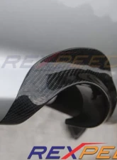 Rexpeed Carbon Fiber Exhaust Shield USDM Mitsubishi EVO IX 2006-2007                                     - R115 - Image 2