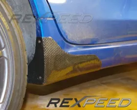 Rexpeed Carbon Fiber Side Spats Non Aero Mitsubishi EVO 10 2008-2009
