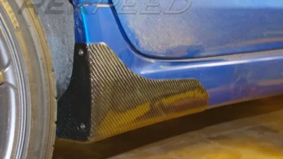 Rexpeed Carbon Fiber Side Spats Non Aero Mitsubishi EVO 10 2008-2009                                     - R119 - Image 4