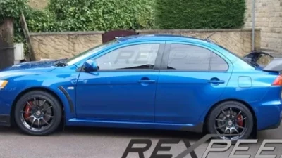 Rexpeed Carbon Fiber Side Spats Non Aero Mitsubishi EVO 10 2008-2009                                     - R119 - Image 3