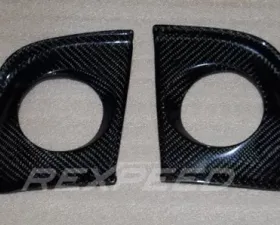 Rexpeed Carbon Fiber Fog Light Trim Mitsubishi EVO 10