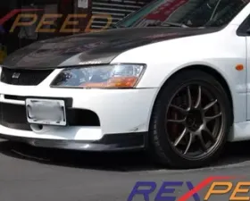 Rexpeed SE Carbon Fiber Front Lip Spoiler Mitsubishi EVO 9