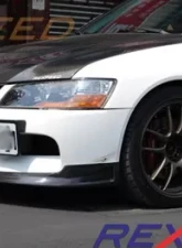 Rexpeed SE Carbon Fiber Front Lip Spoiler Mitsubishi EVO 9                                     - R126 - Image 3