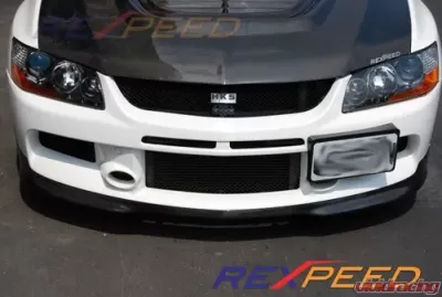 Rexpeed SE Carbon Fiber Front Lip Spoiler Mitsubishi EVO 9 - R126
