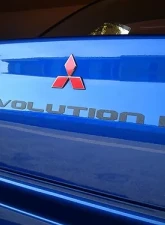 Rexpeed Carbon Fiber Trunk Badge Mitsubishi EVO 9-10                                     - R129 - Image 3