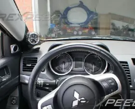 Rexpeed Carbon Fiber A-Pillar Pod LHD Mitsubishi EVO 10