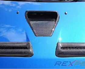 Rexpeed Type-1 Carbon Fiber Hood Scoop Mitsubishi EVO 10