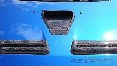 Rexpeed Type-1 Carbon Fiber Hood Scoop Mitsubishi EVO 10                                     - R132 - Image 4
