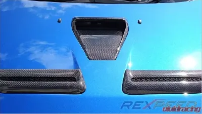 Rexpeed Type-1 Carbon Fiber Hood Scoop Mitsubishi EVO 10 - R132
